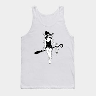 Broom Rider Witch Tank Top